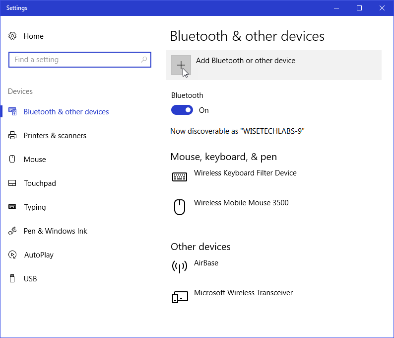 Enable Bluetooth -WiseTechLabs