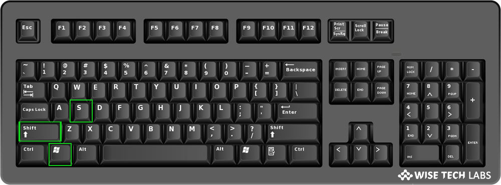 Windows+shift+s -Wise Tech Labs