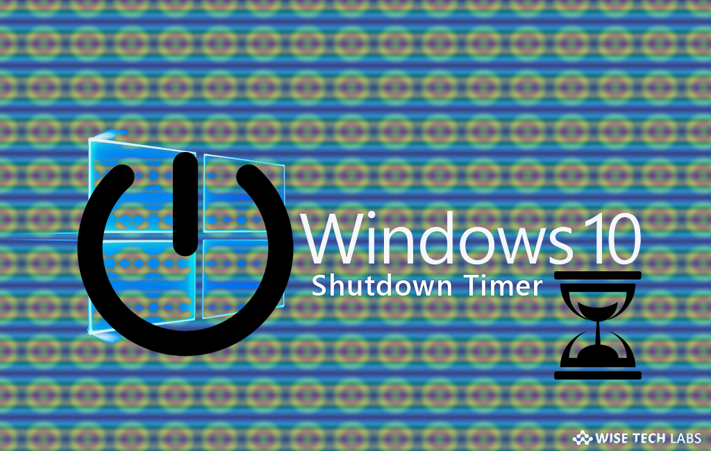 how to setup a shutdown timer windows 10