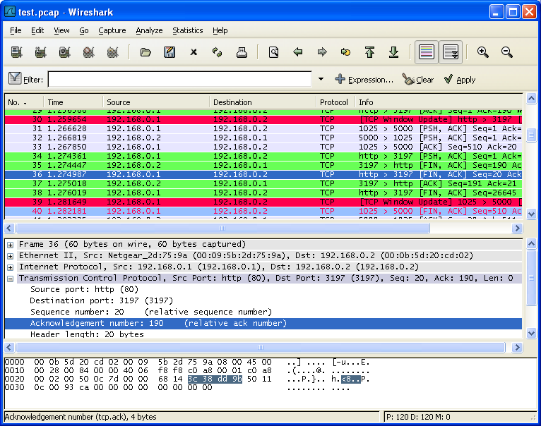 Wireshark Inspect Packets 