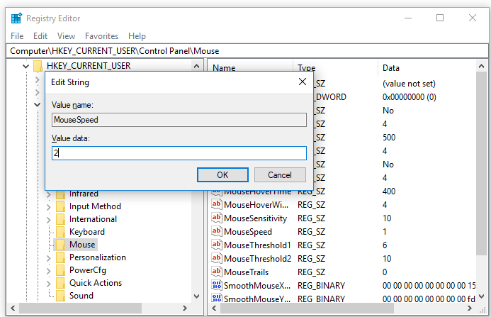 Registry_editor_mouse_speed_wise_tech_labs