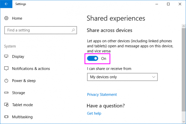 enable_shared_experiences_windows10_wise_tech-labs