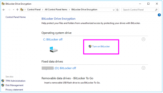 enable-bitlocker-wise-tech-labs