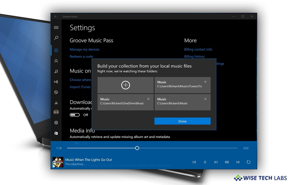 how to disable groove music windows 10