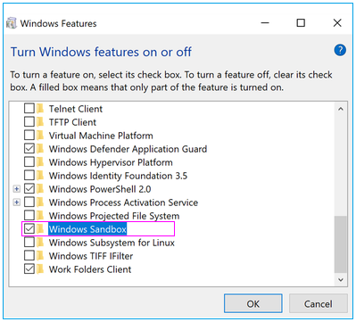 Optional Windows Features-windows-sandbox-wise-tech-labs