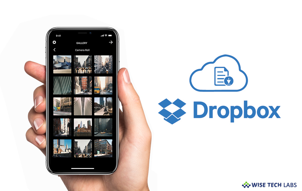 how to use dropbox to send photos