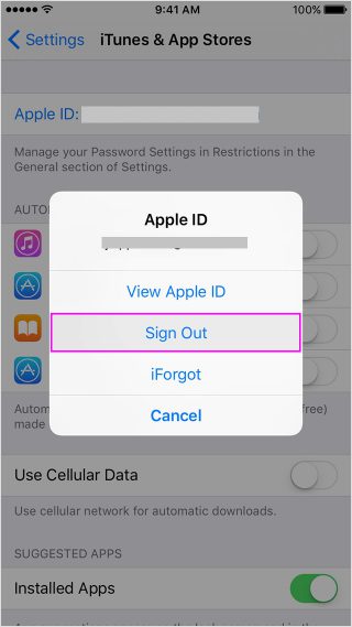 sign-out-apple-id-ios-wise-tech-labs