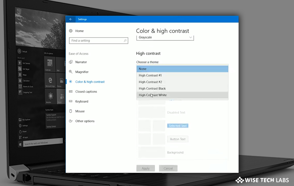 how-to-turn-high-contrast-mode-on-or-off-in-windows-10-wise-tech-labs