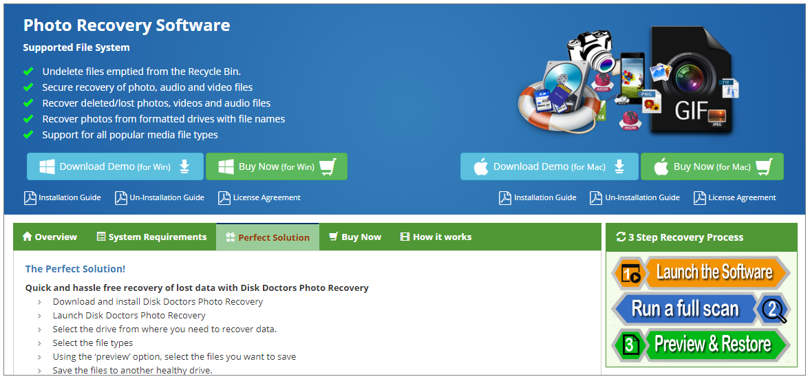 Disk Doctors Photo recovery software