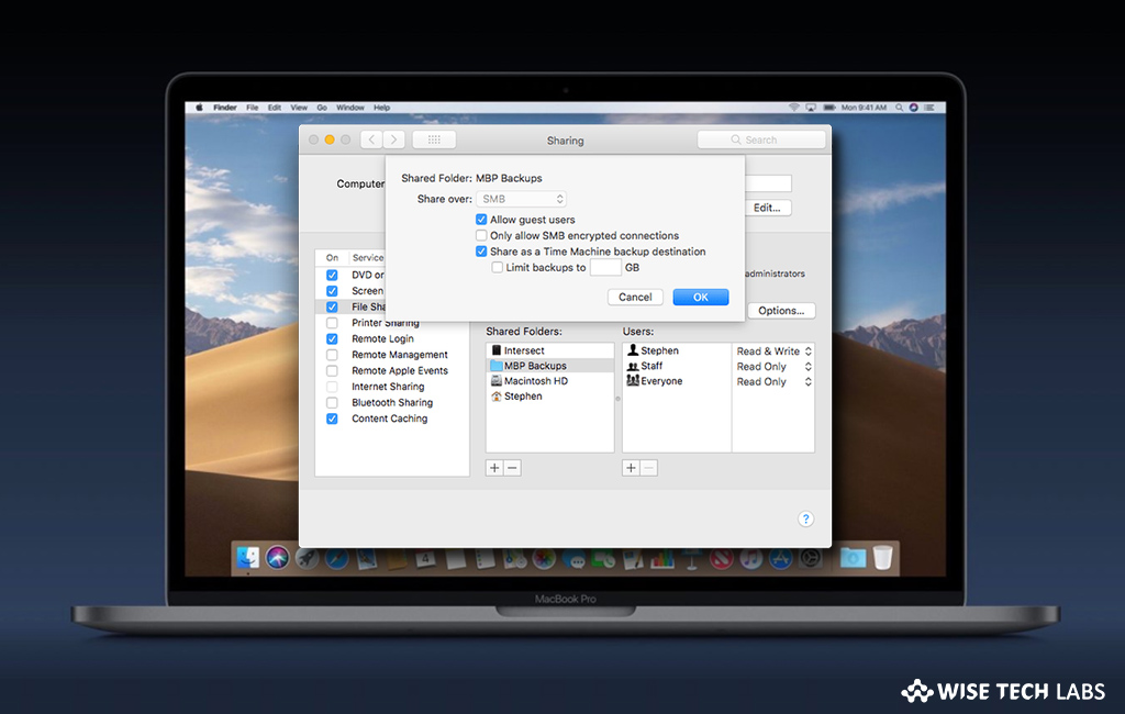 how-to-use-a-shared-folder-with-time-machine-on-mac-wise-tech-labs