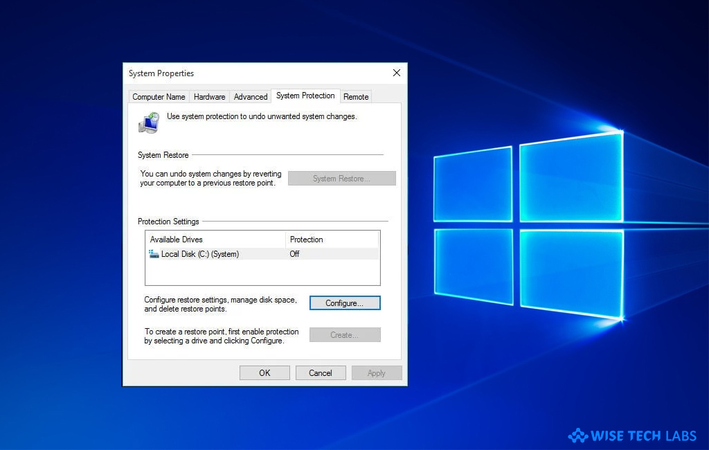 system restore greyed out windows 10