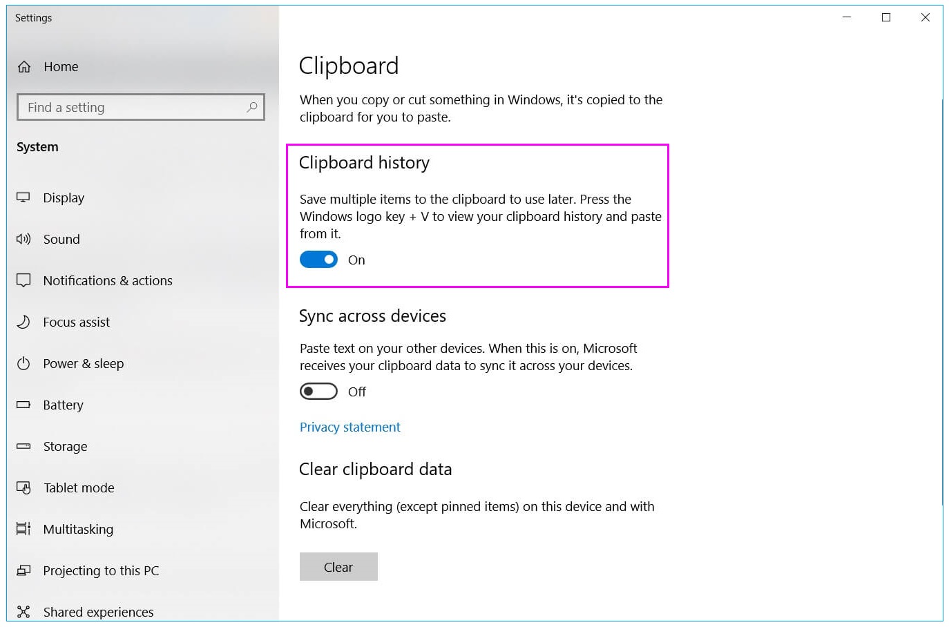 Clipboard-settings-wise-tech-labs