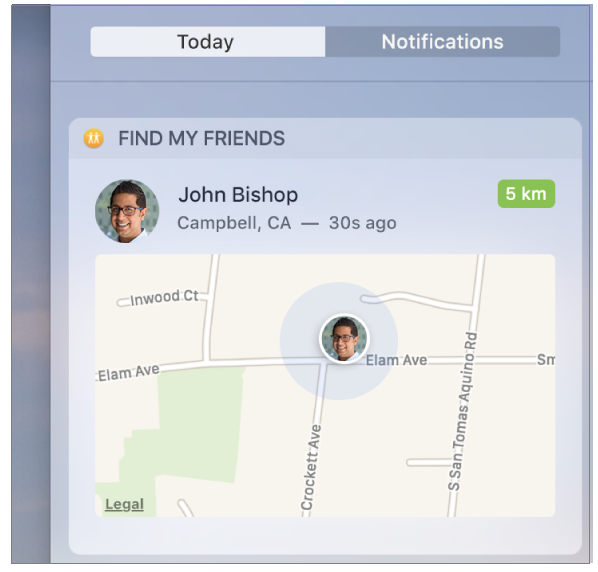 how to use find my friends on macbook air